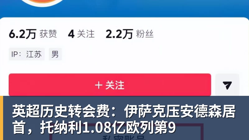 星空体育英超历史转会费：伊萨克压安德森居首，托纳利1.08亿欧列第9